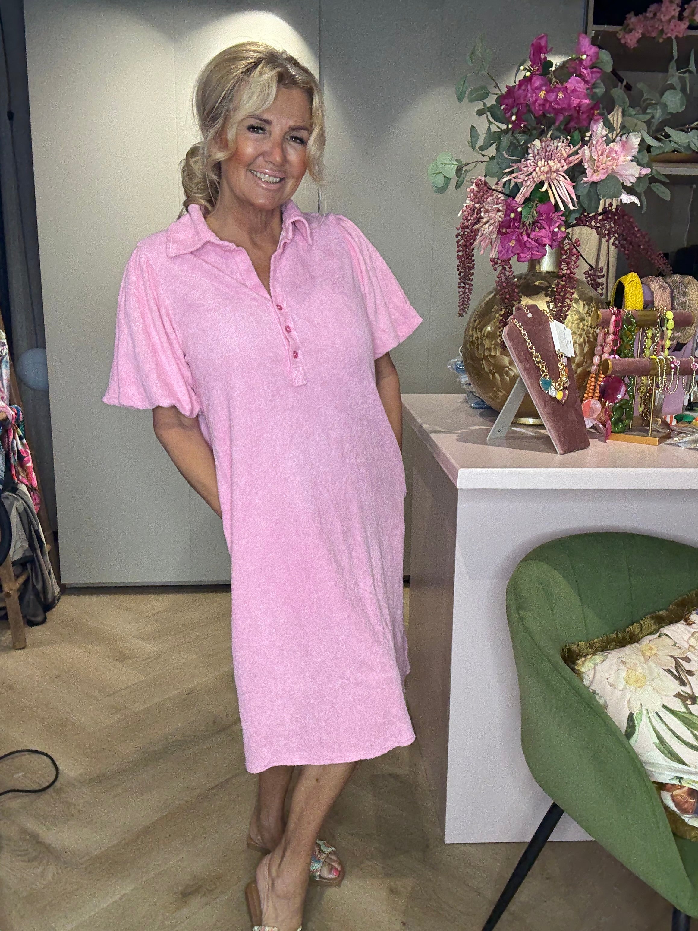 🌸 Terry Breeze Dress 🌸 Roze